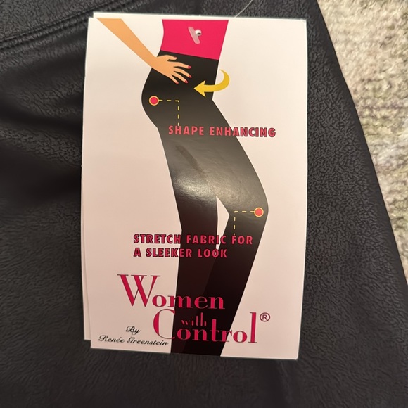 NWT Women with Control by Renee Greenstein leather look knee length skirt - Picture 3 of 11